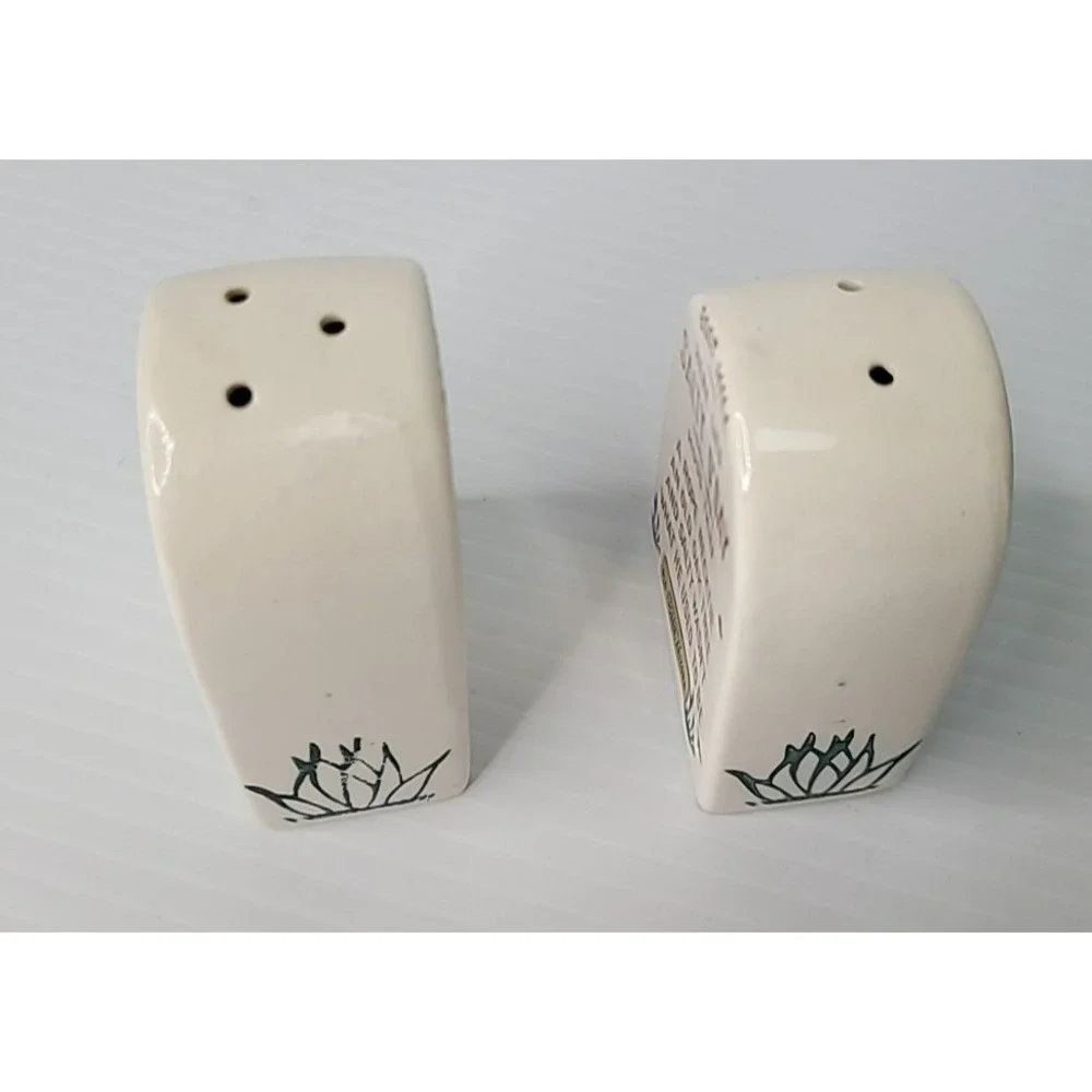 Vintage Tombstone Salt & Pepper Shakers Japan Pepper Tate & Salty O'Day Stoppers